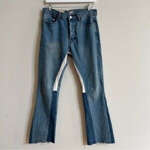 Gallery Dept Jeans Distressed Blue White Size 32